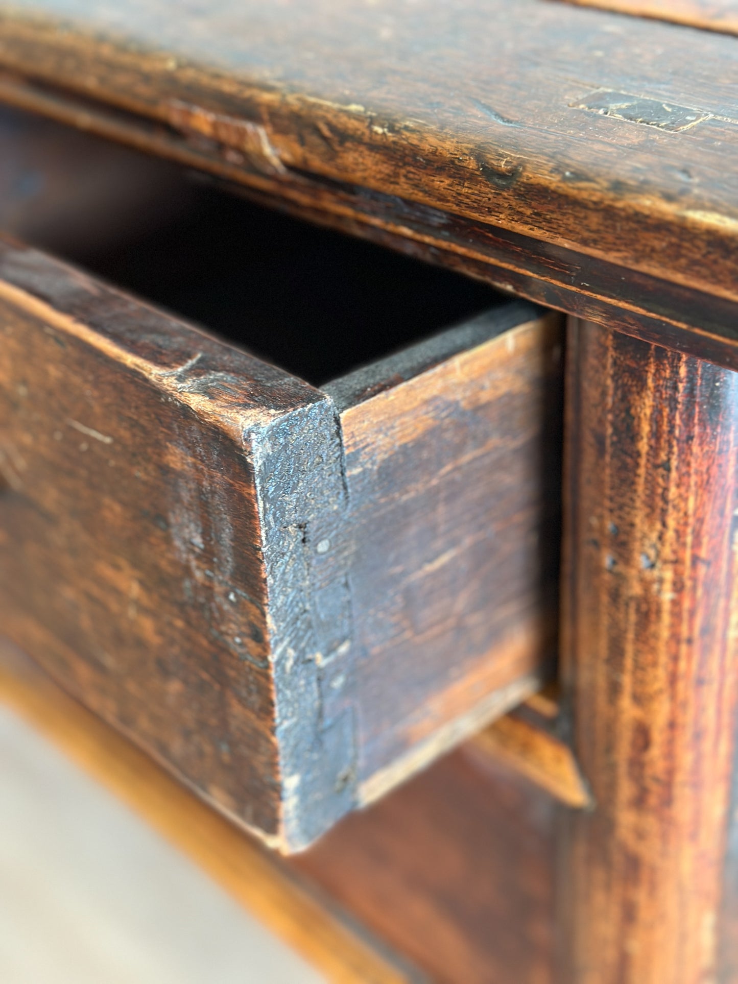 Antique Chinese Elm Console Table