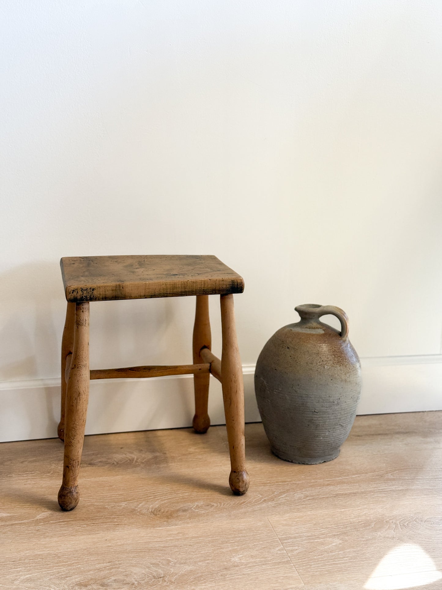 Antique English Wood Stool