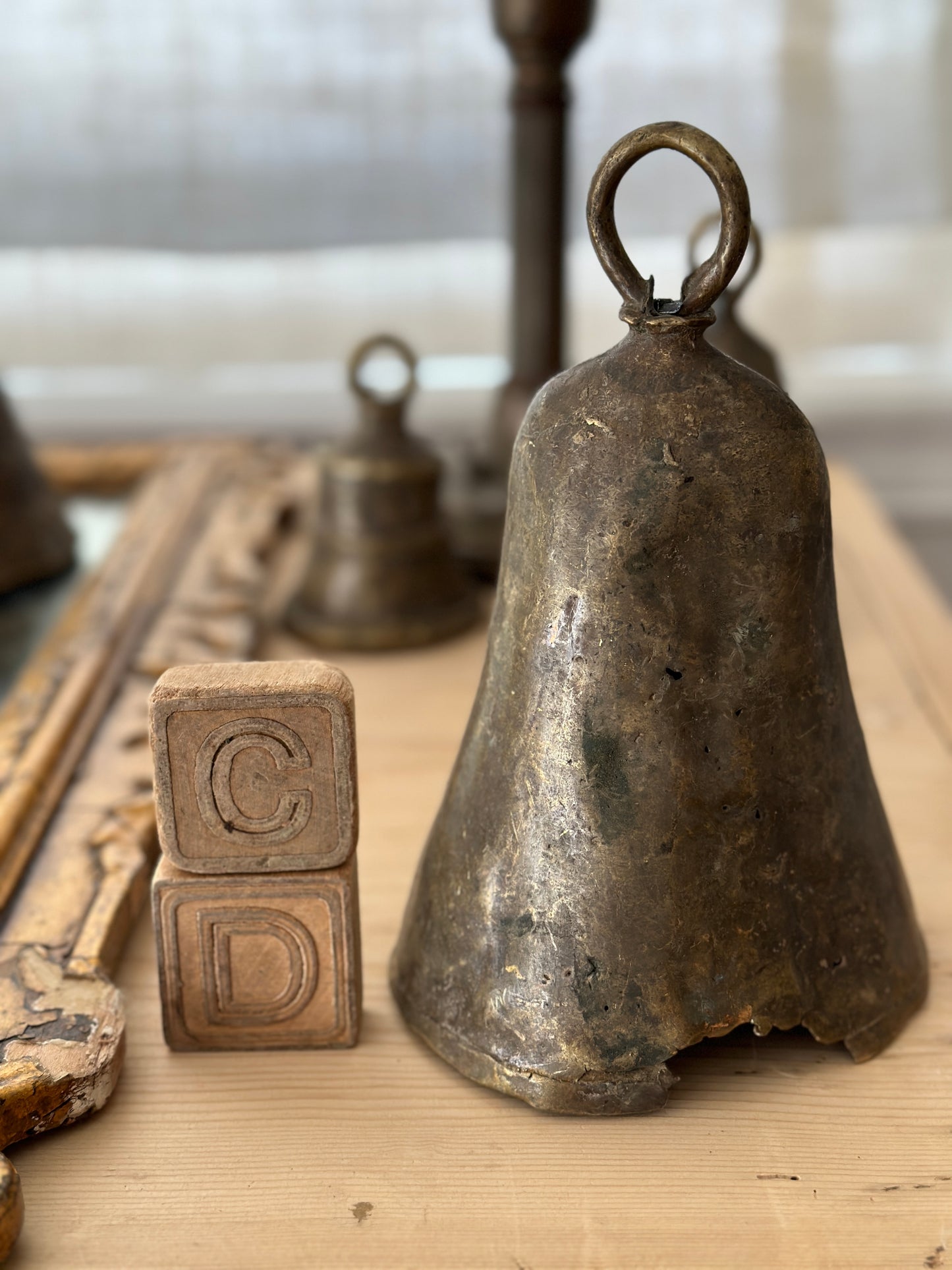 Large Antique African Cow Bells