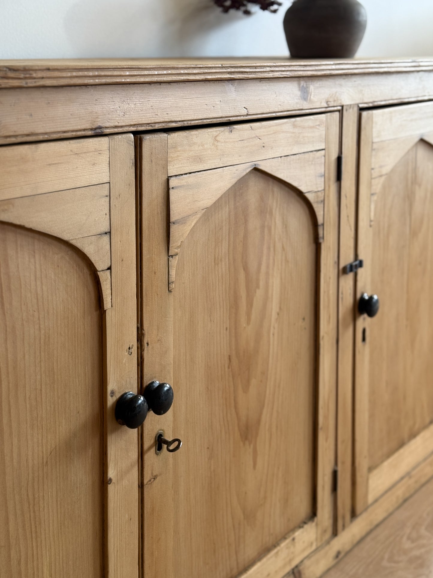 Antique English Pine Sideboard