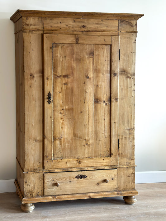 Antique English Pine Armoire