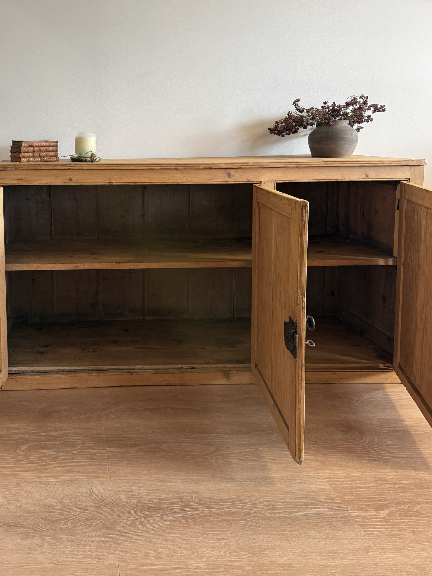 Antique English Pine Sideboard