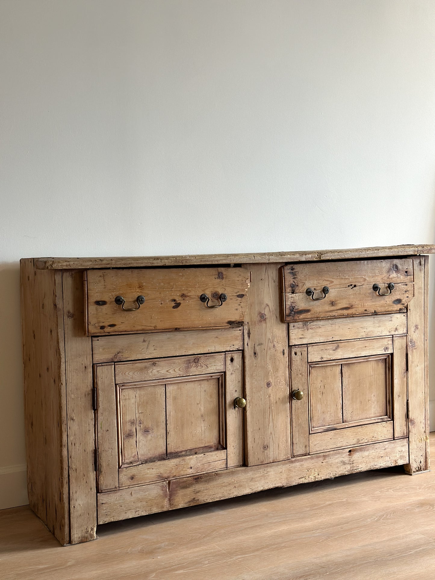 Antique 18th c. English Pine Sideboard