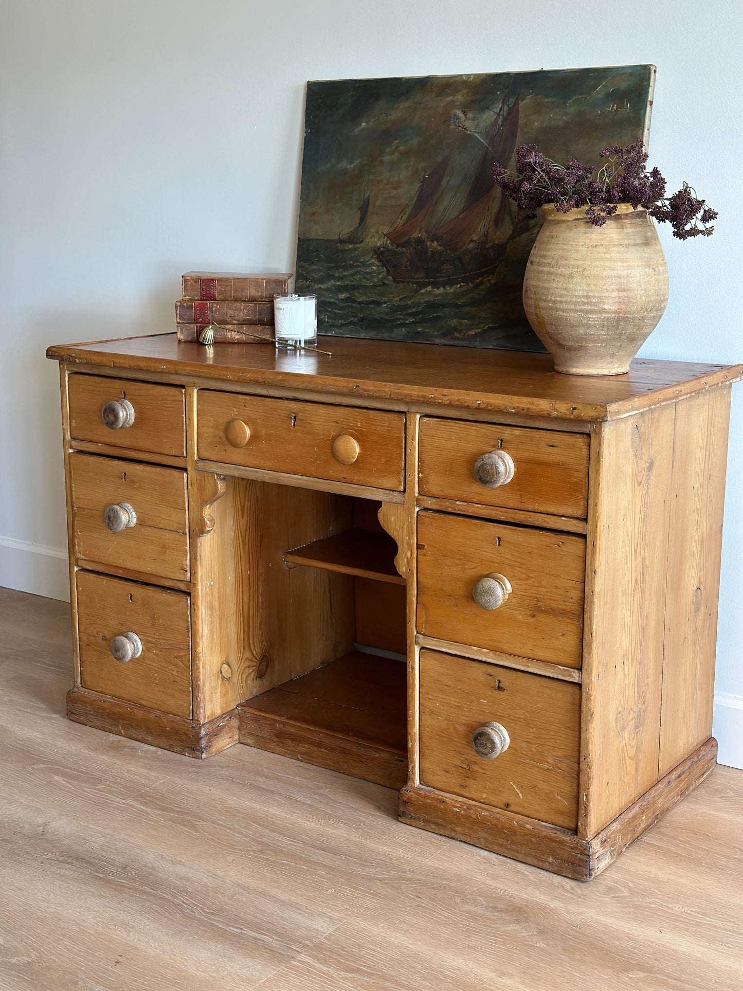 Antique European Pine Desk