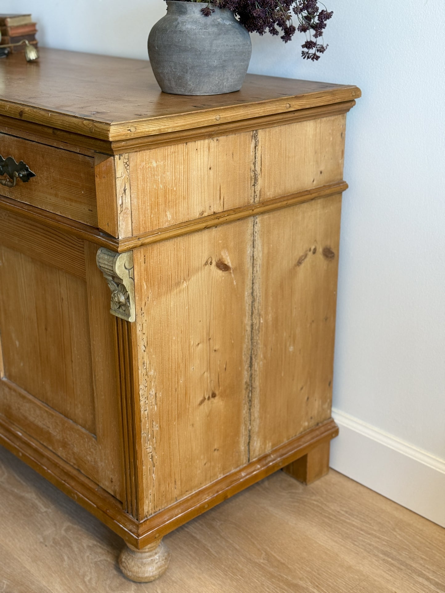 Antique English Pine Sideboard