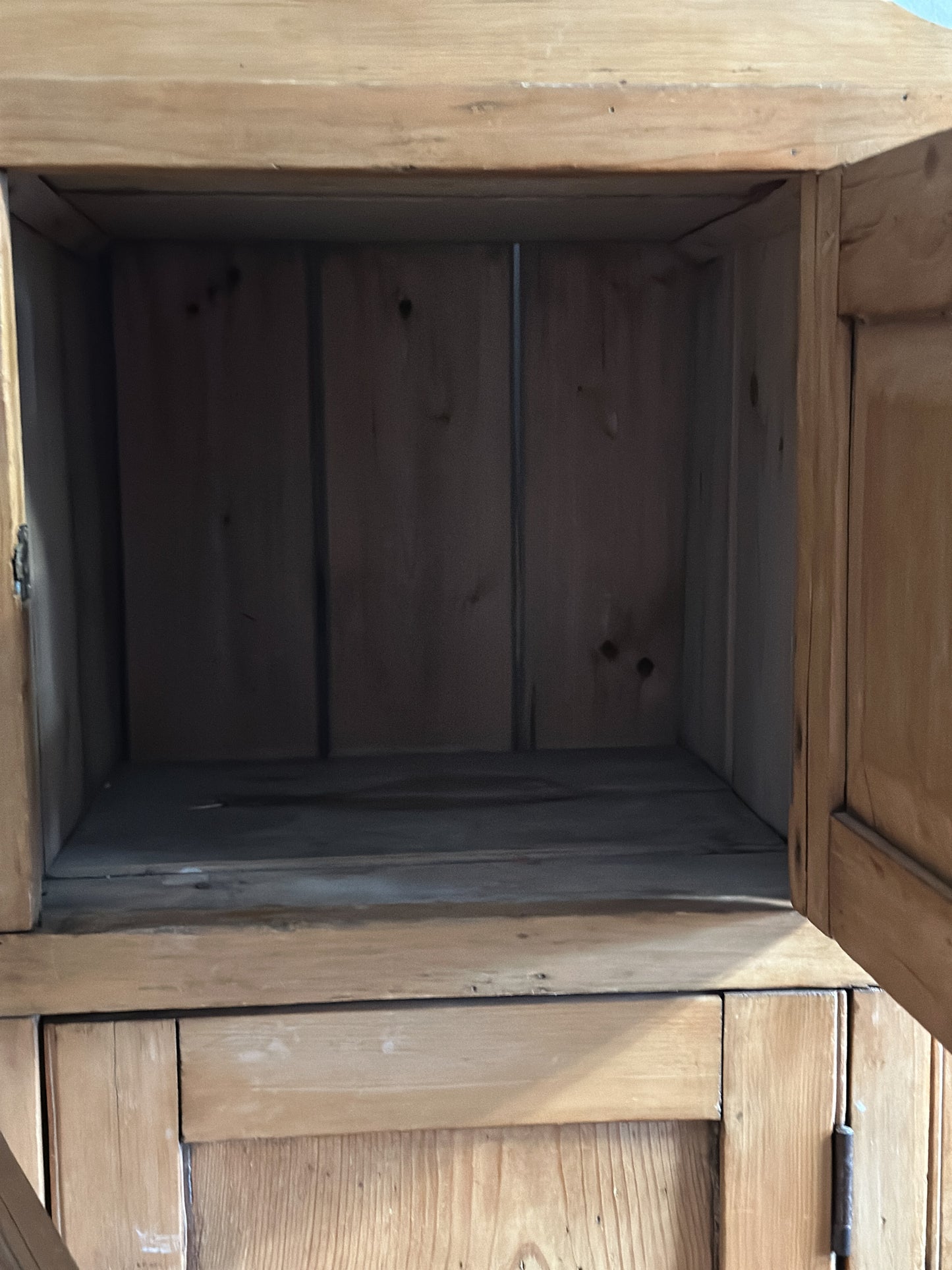 Antique English Pine Cubby Hutch