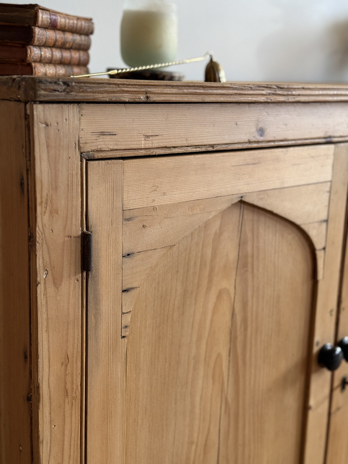 Antique English Pine Sideboard