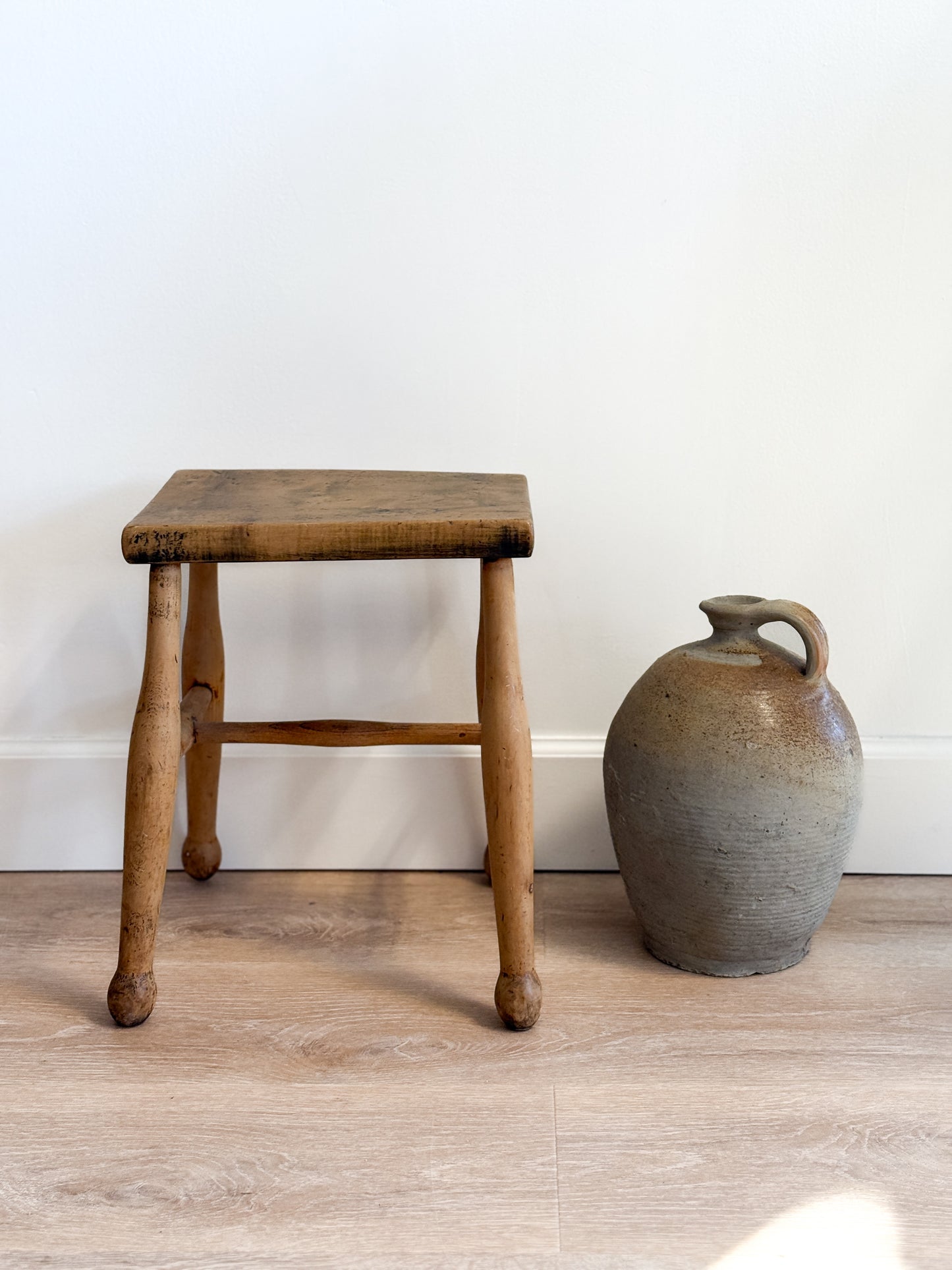 Antique English Wood Stool