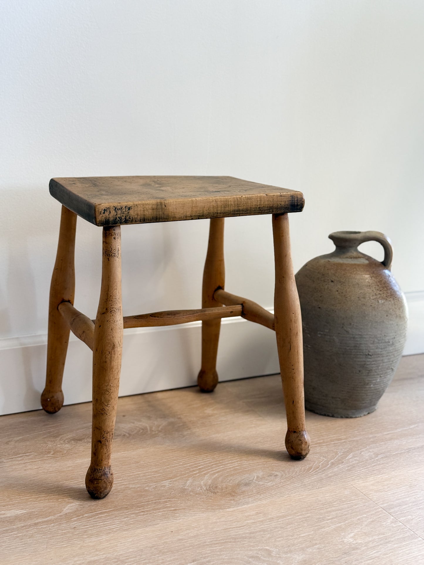 Antique English Wood Stool