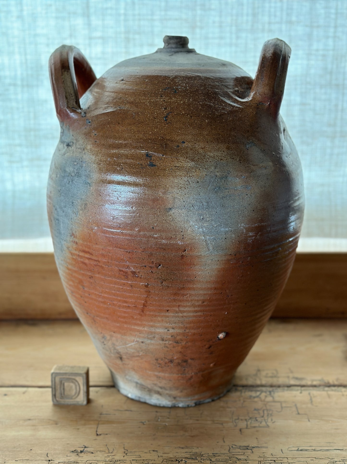 Extra Large Antique French Earthenware Jugs