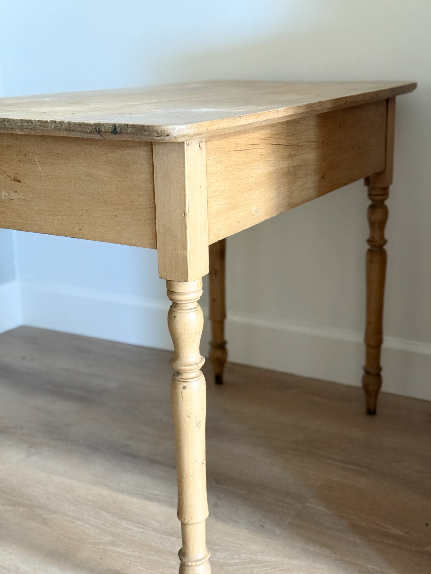 Antique English Pine Accent Table/Desk