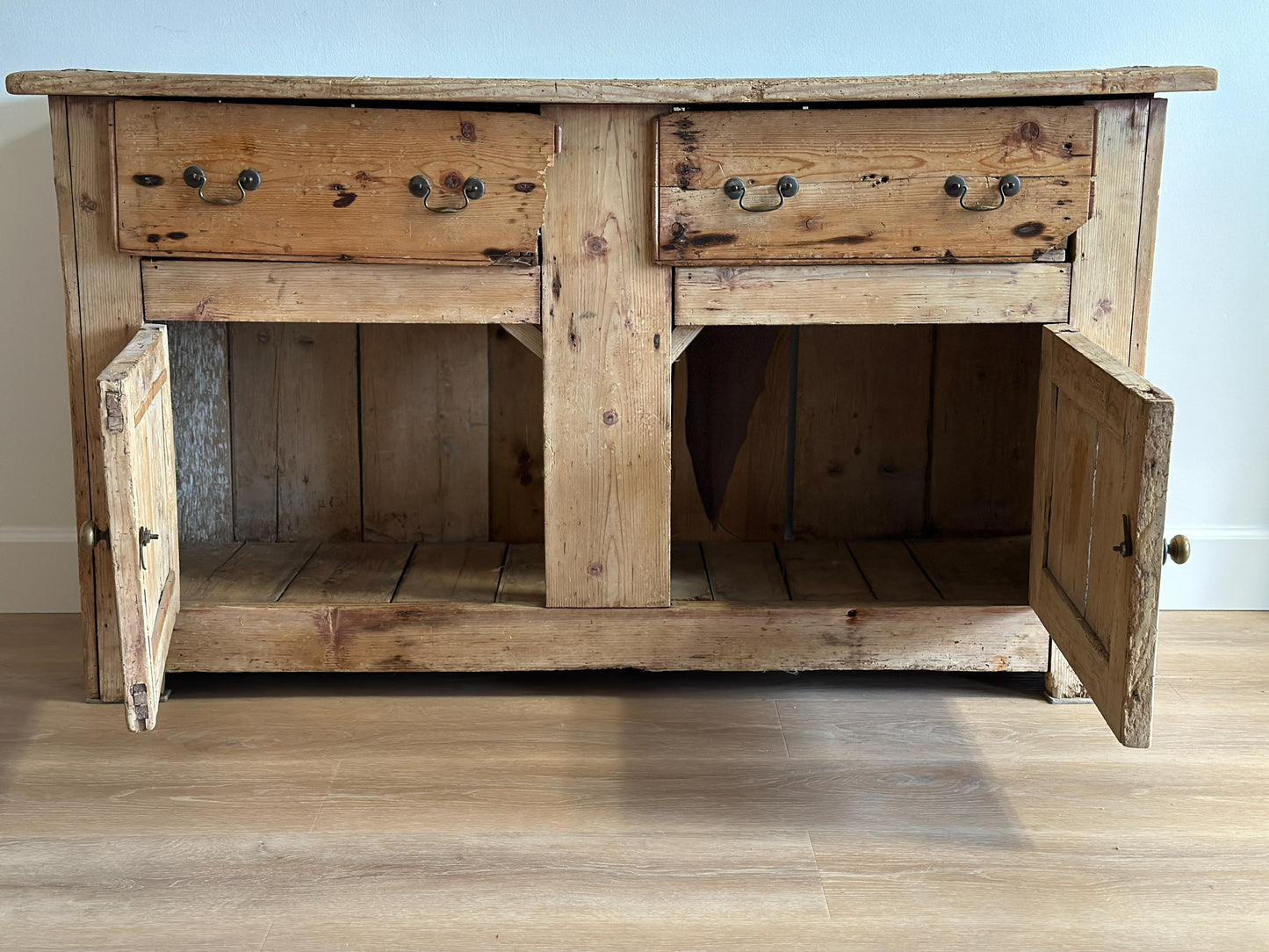 Antique 18th c. English Pine Sideboard