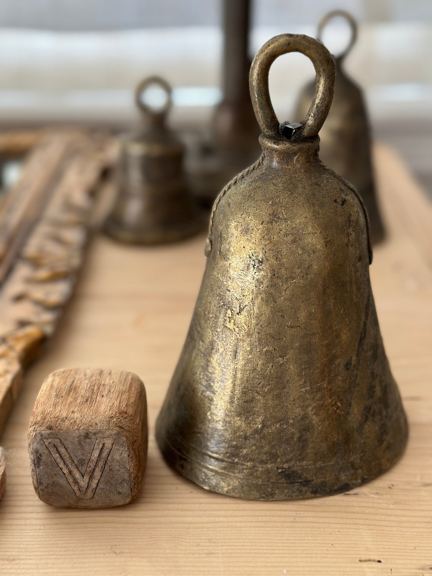 Large Antique African Cow Bells