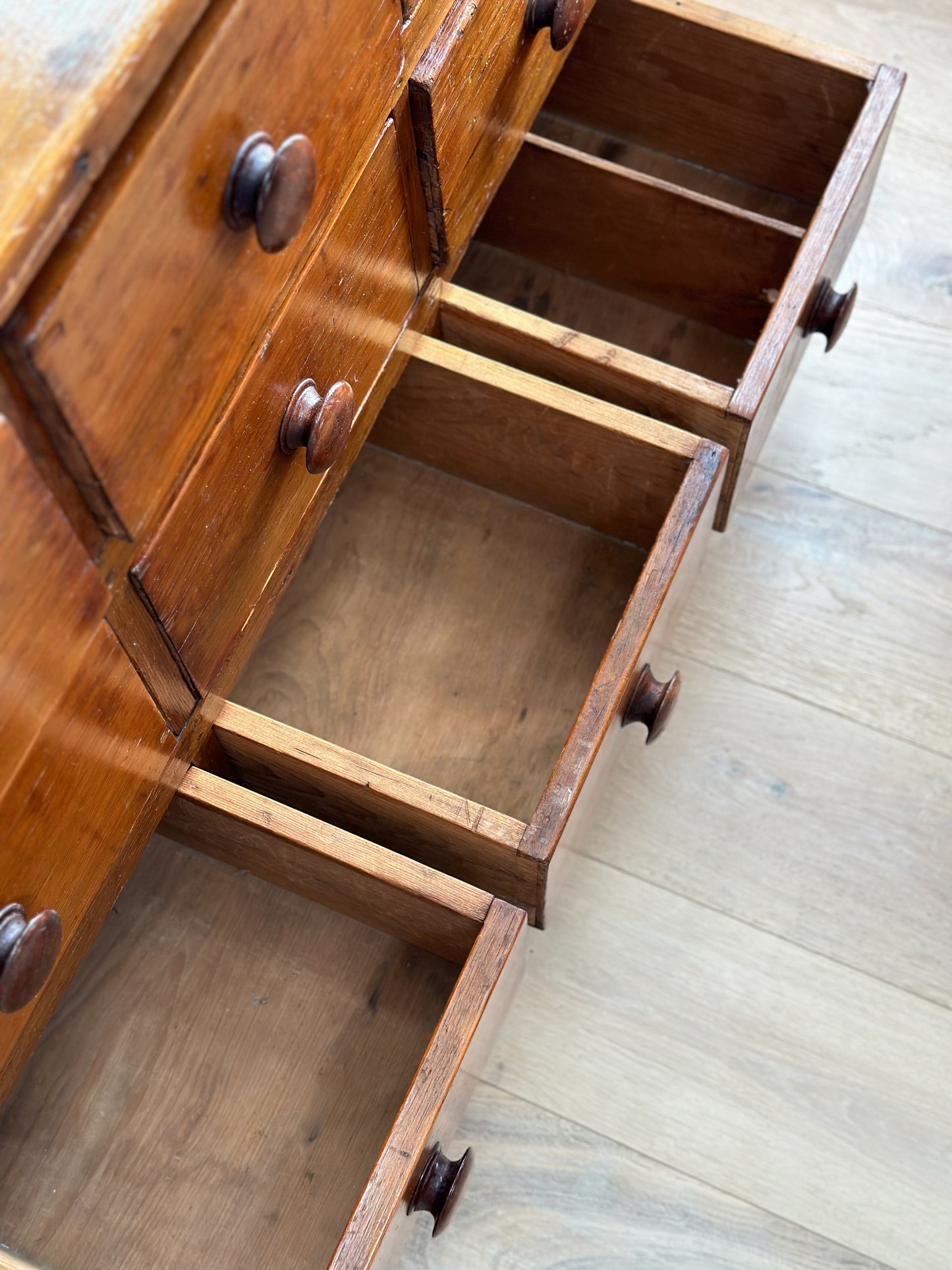 Antique English Pine Sideboard/Chest of Drawers