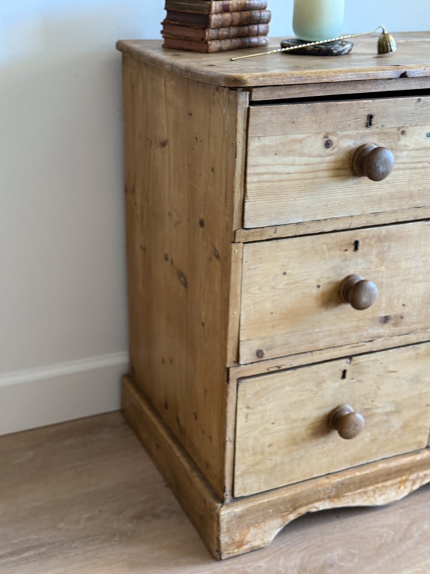 Antique 19th Century English Pine Sideboard