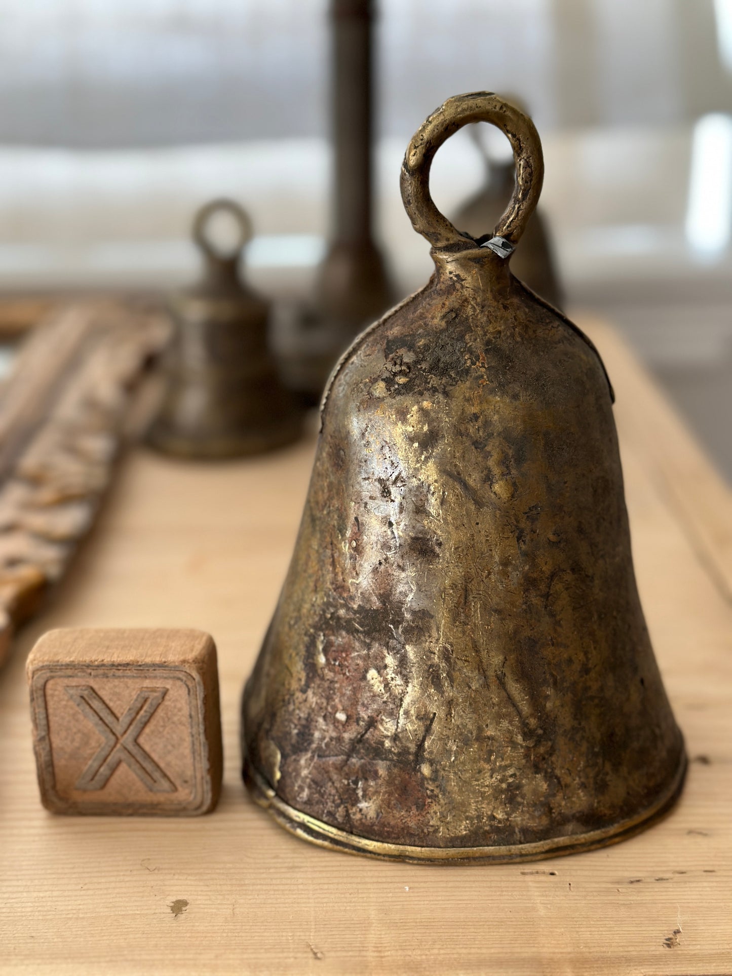 Large Antique African Cow Bells