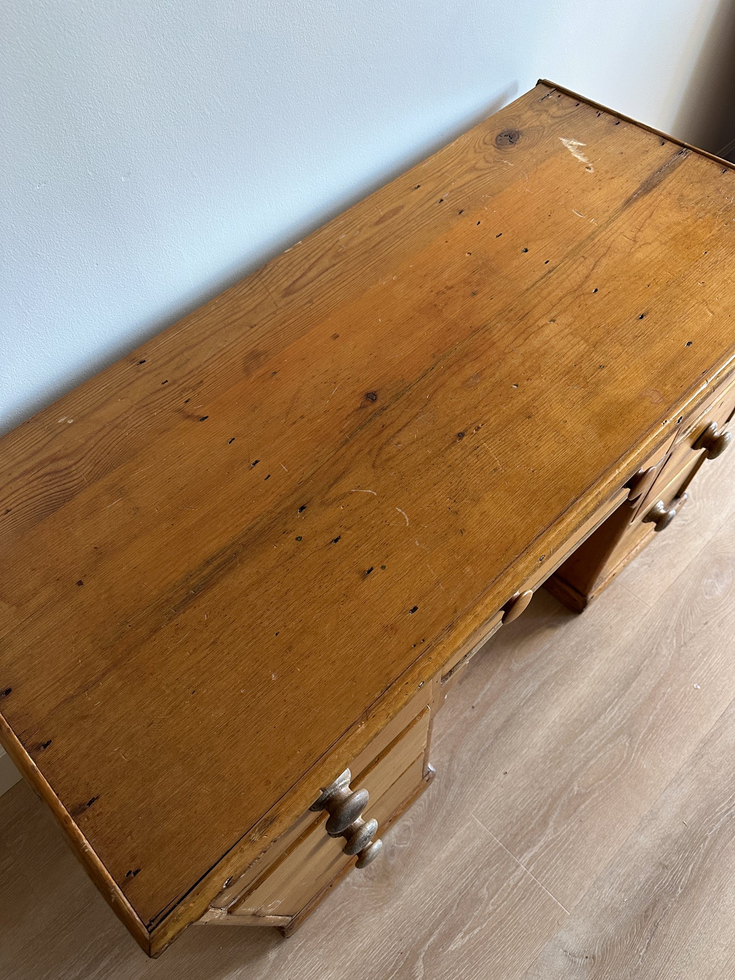 Antique European Pine Desk