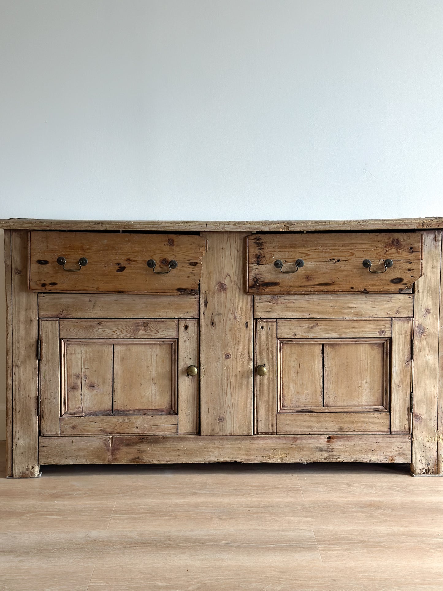 Antique 18th c. English Pine Sideboard