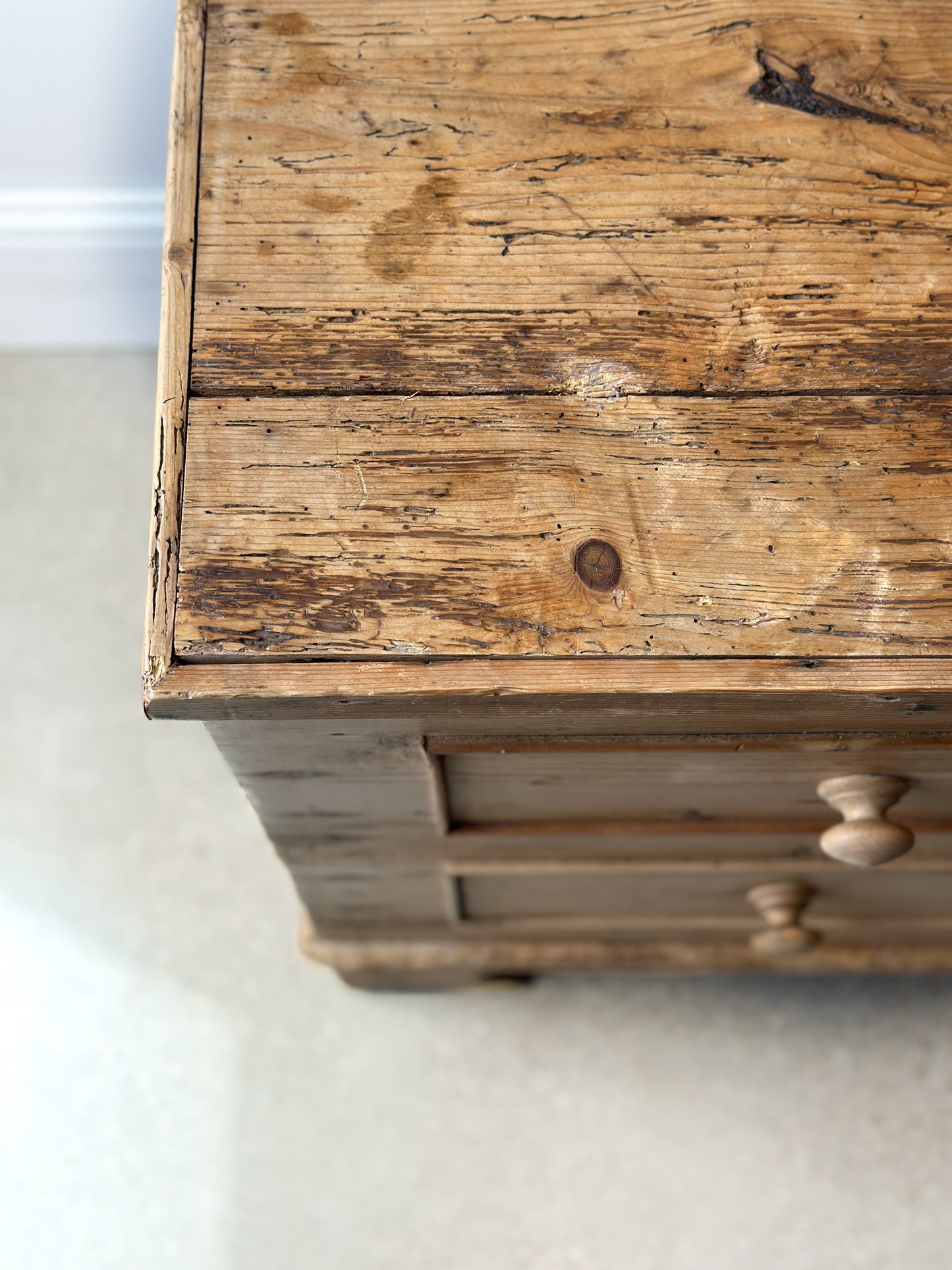 Antique Pine Chest/Trunk