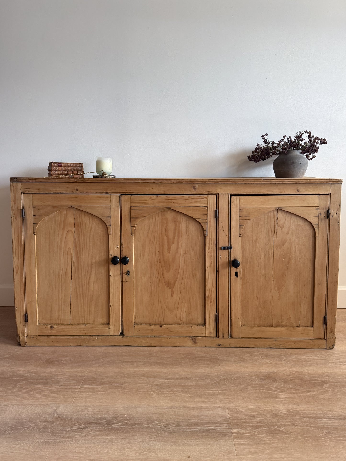 Antique English Pine Sideboard