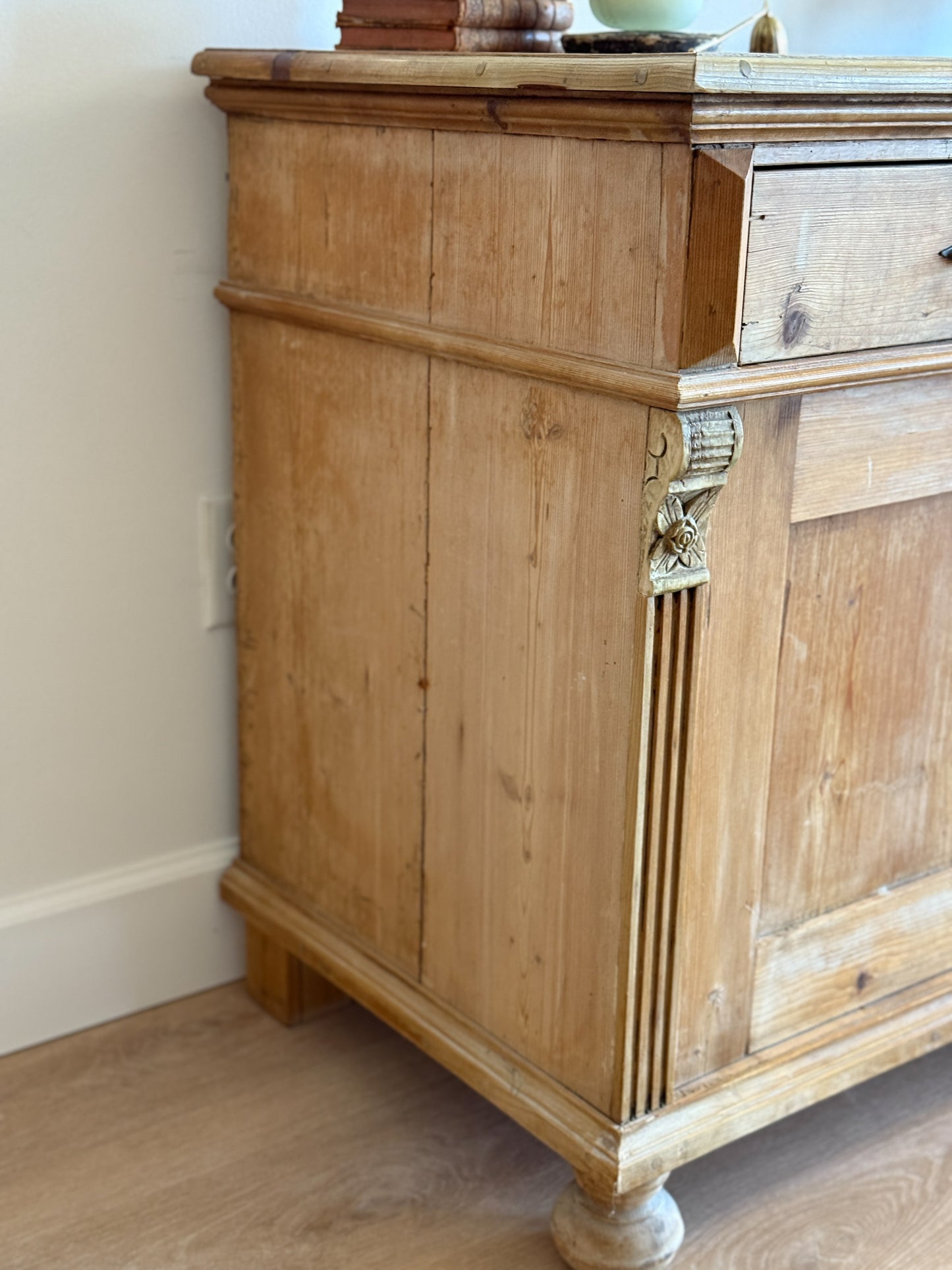 Antique English Pine Sideboard