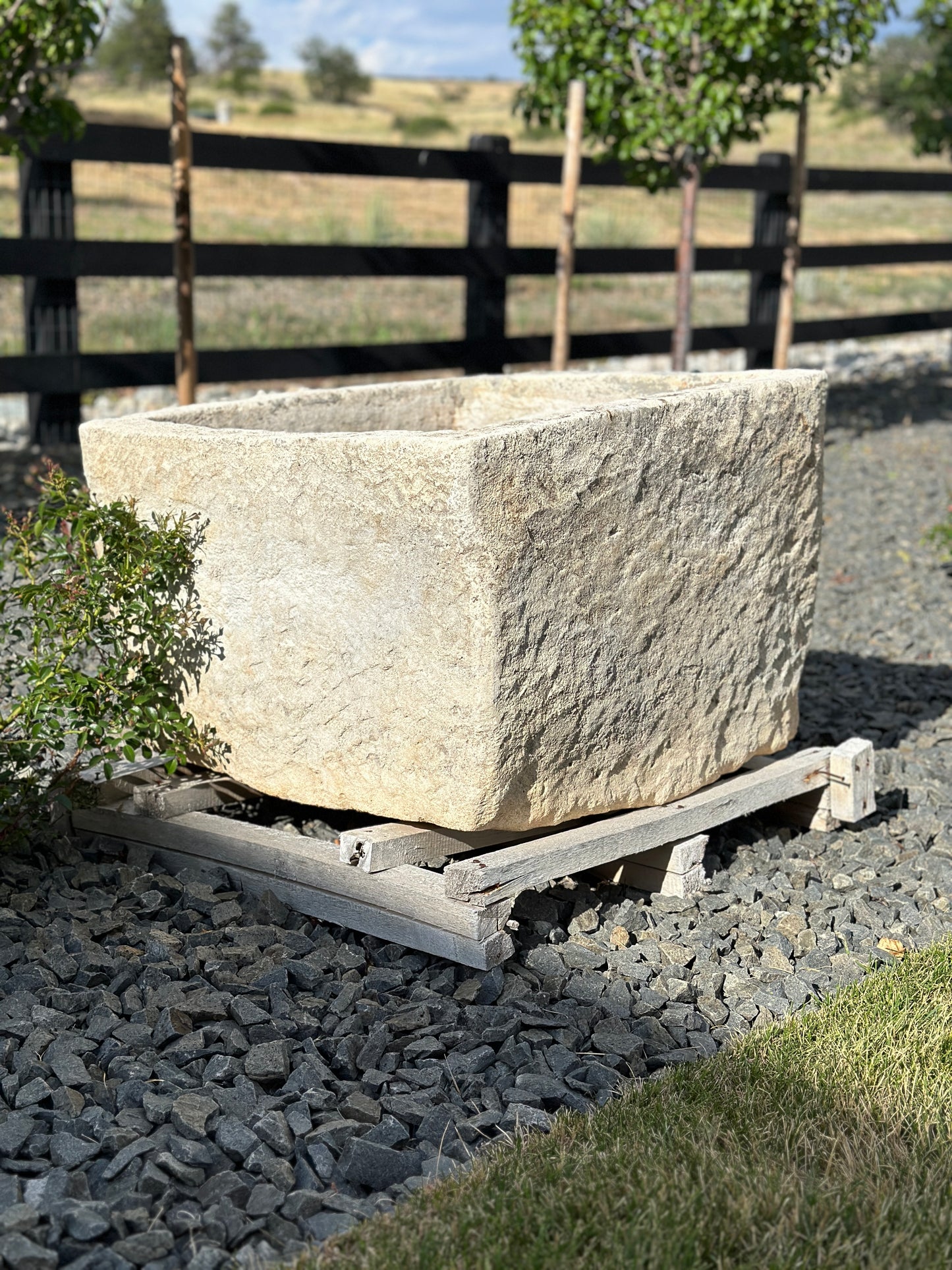 Large Antique Limestone Troughs/Planters