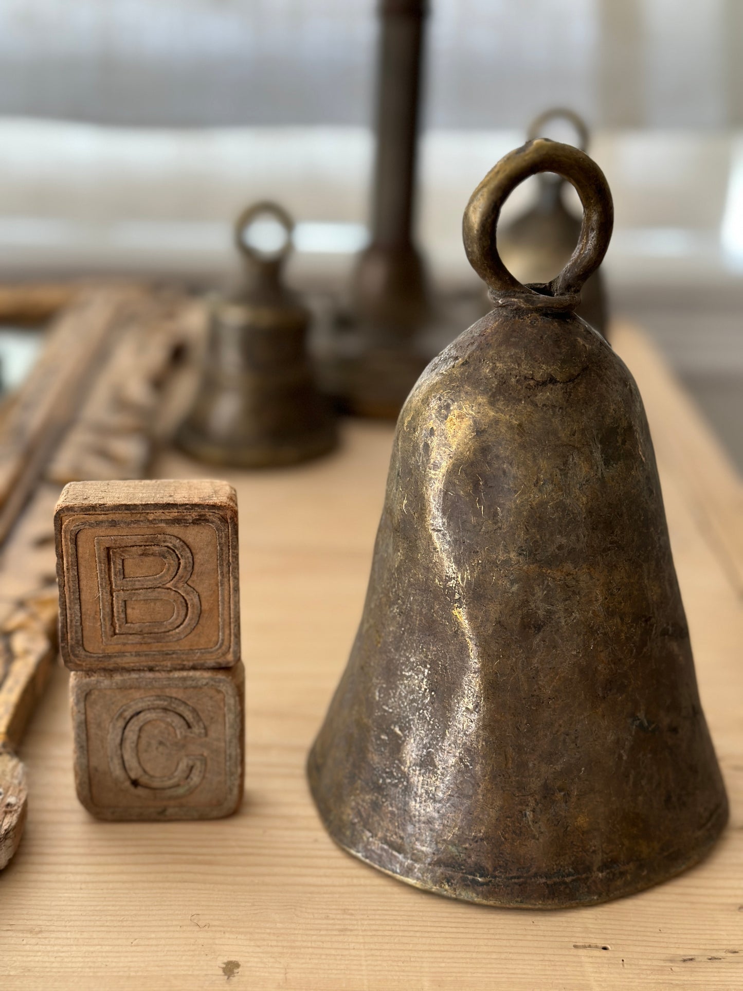 Large Antique African Cow Bells