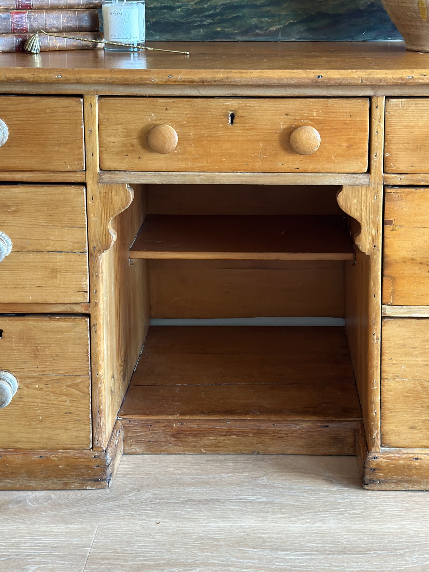 Antique European Pine Desk