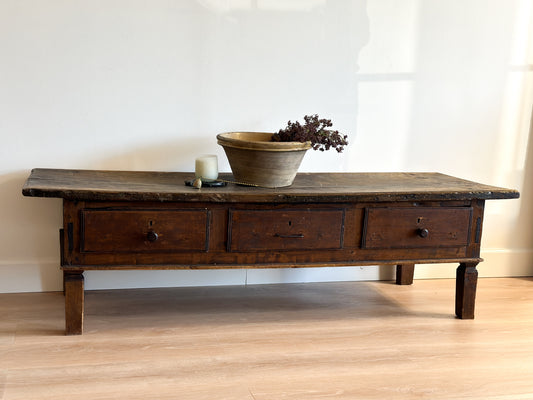 Large Antique Spanish Coffee Table