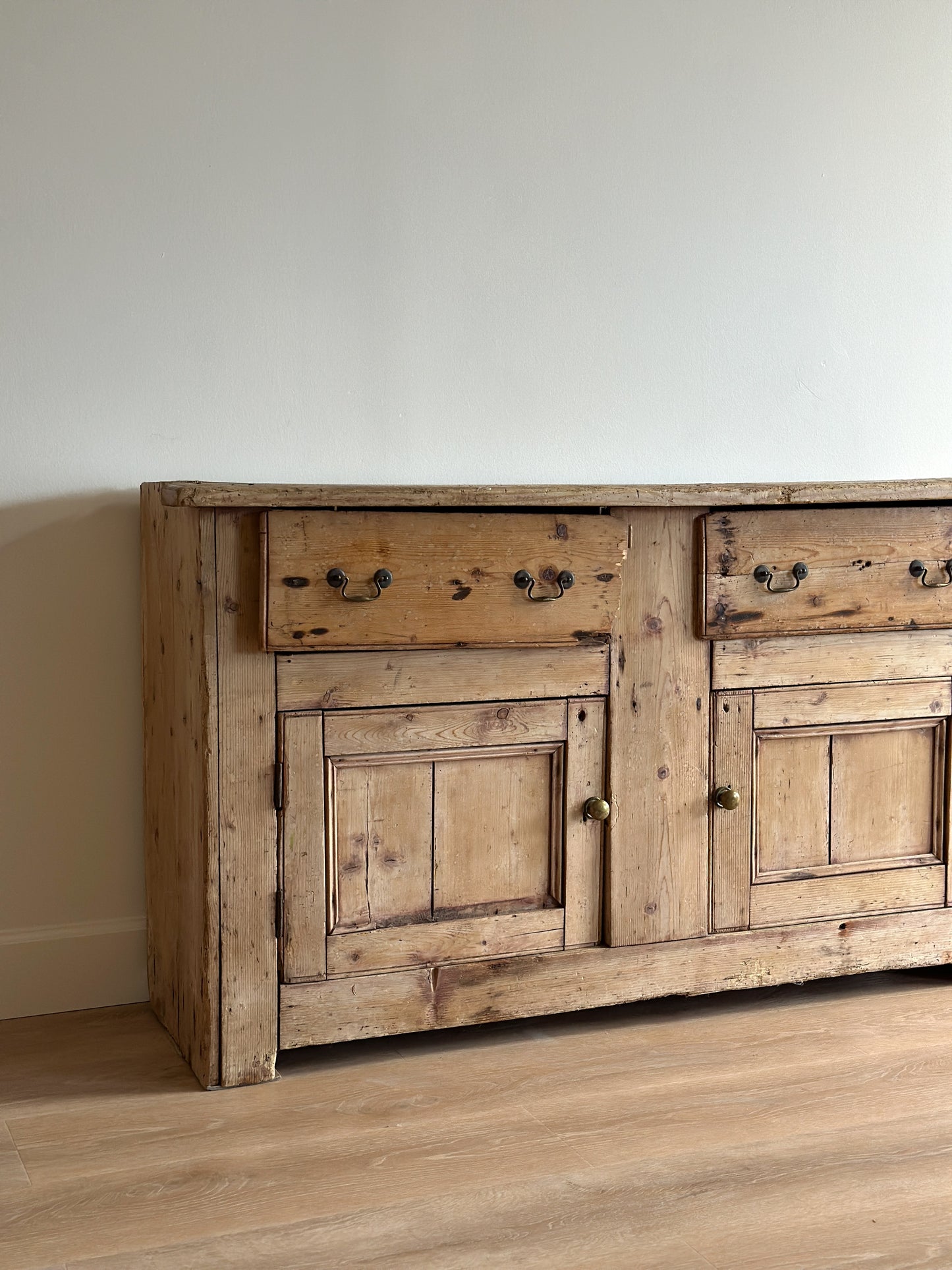 Antique 18th c. English Pine Sideboard