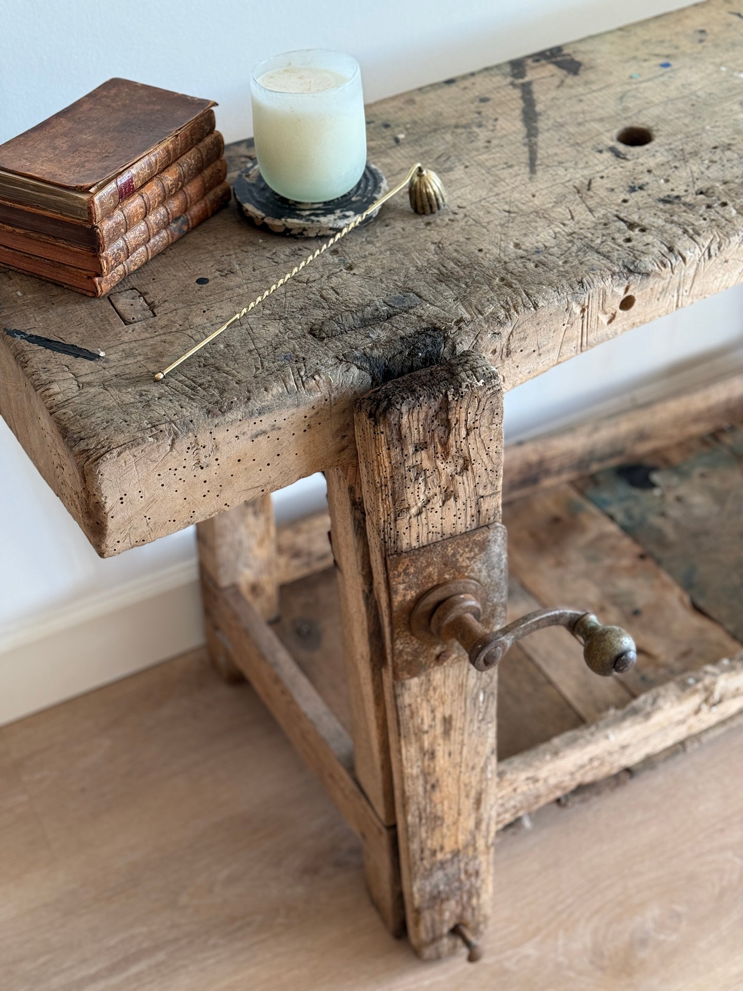 Antique 19th French Carpenter's Work Bench