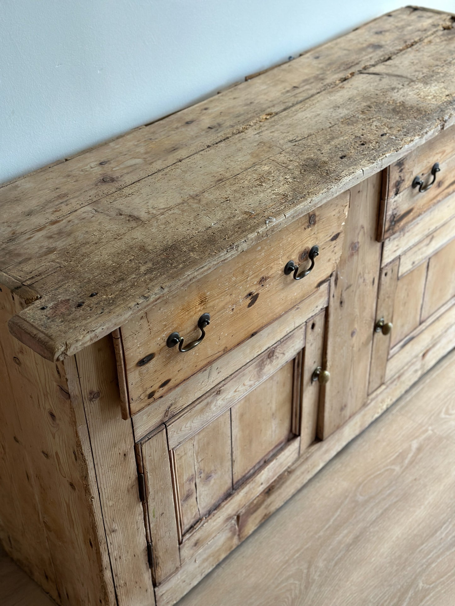 Antique 18th c. English Pine Sideboard