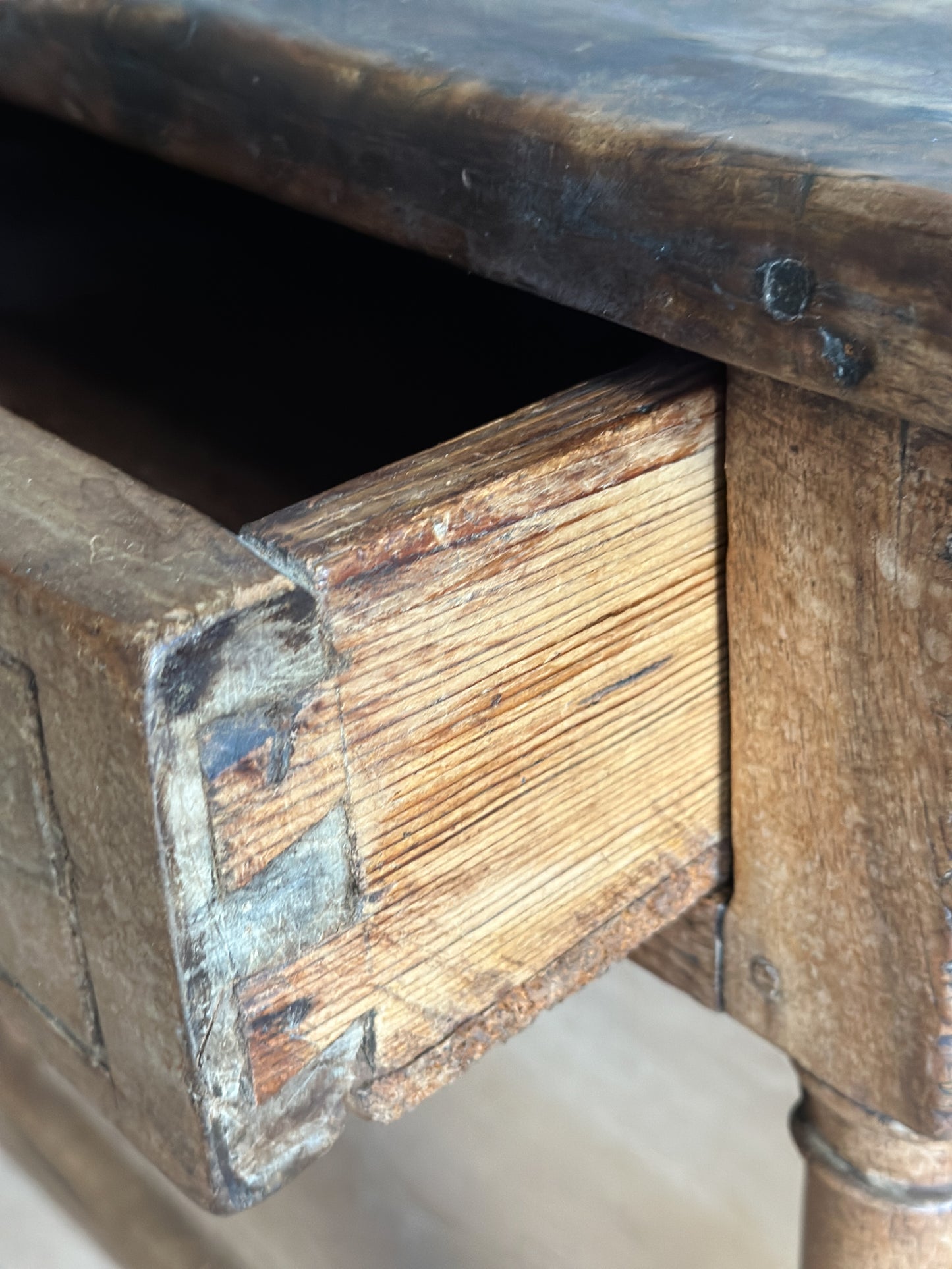 Antique Spanish End Table