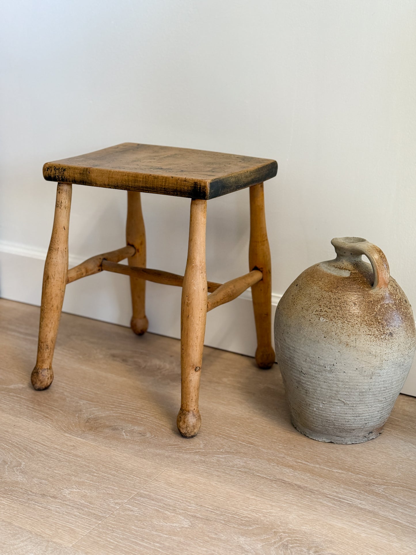 Antique English Wood Stool