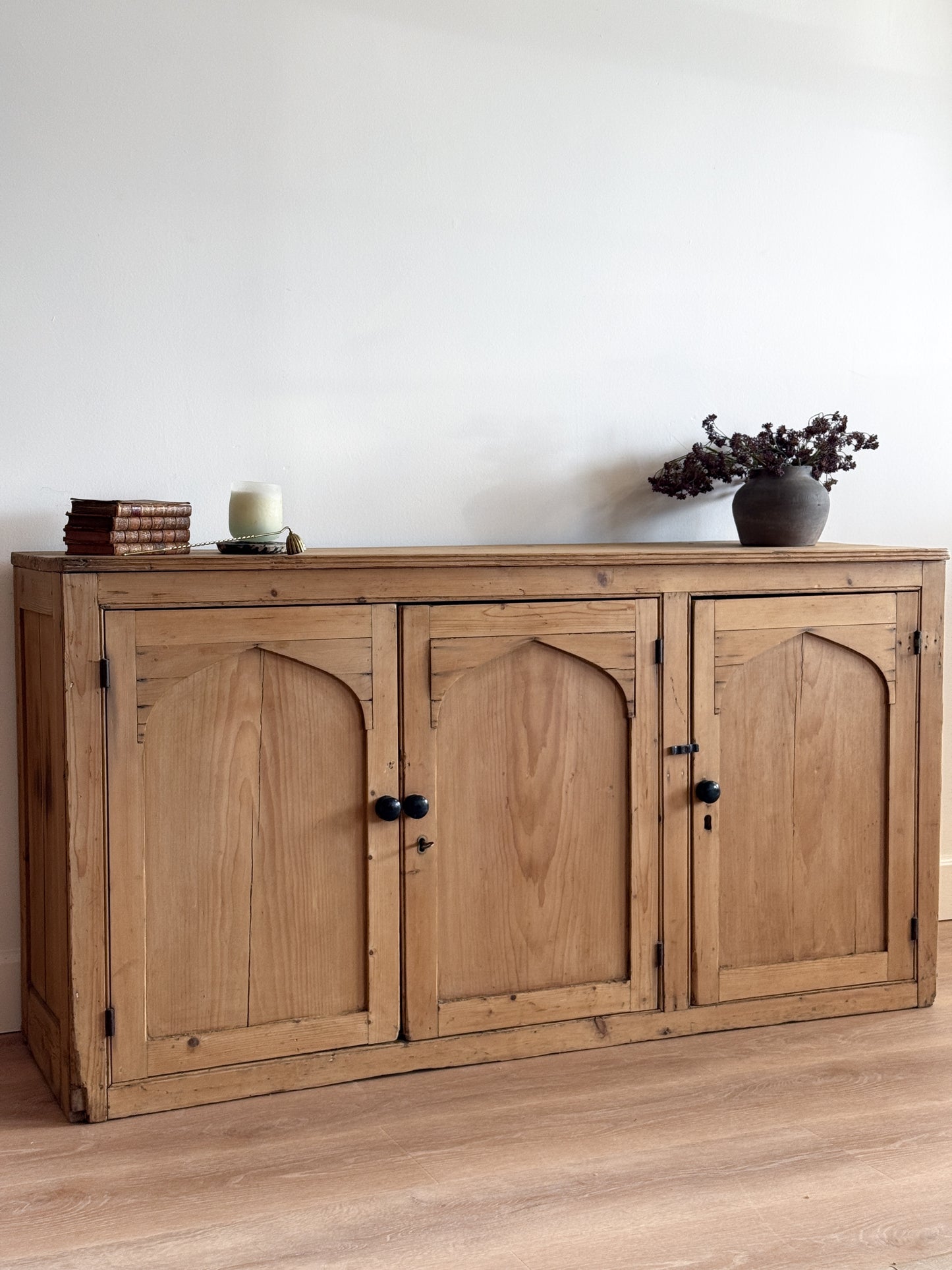 Antique English Pine Sideboard