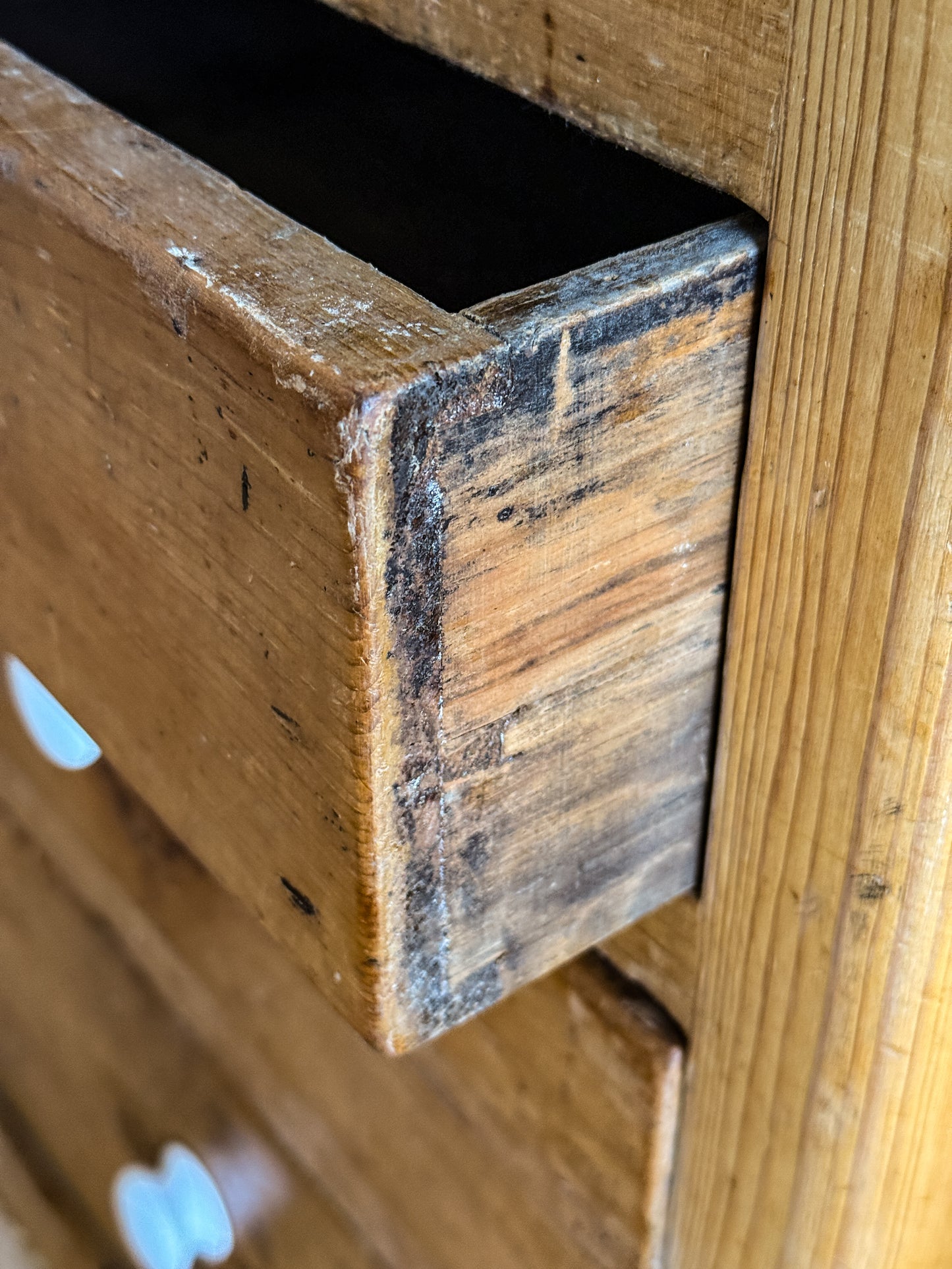 Antique 19th Century English Pine Sideboard