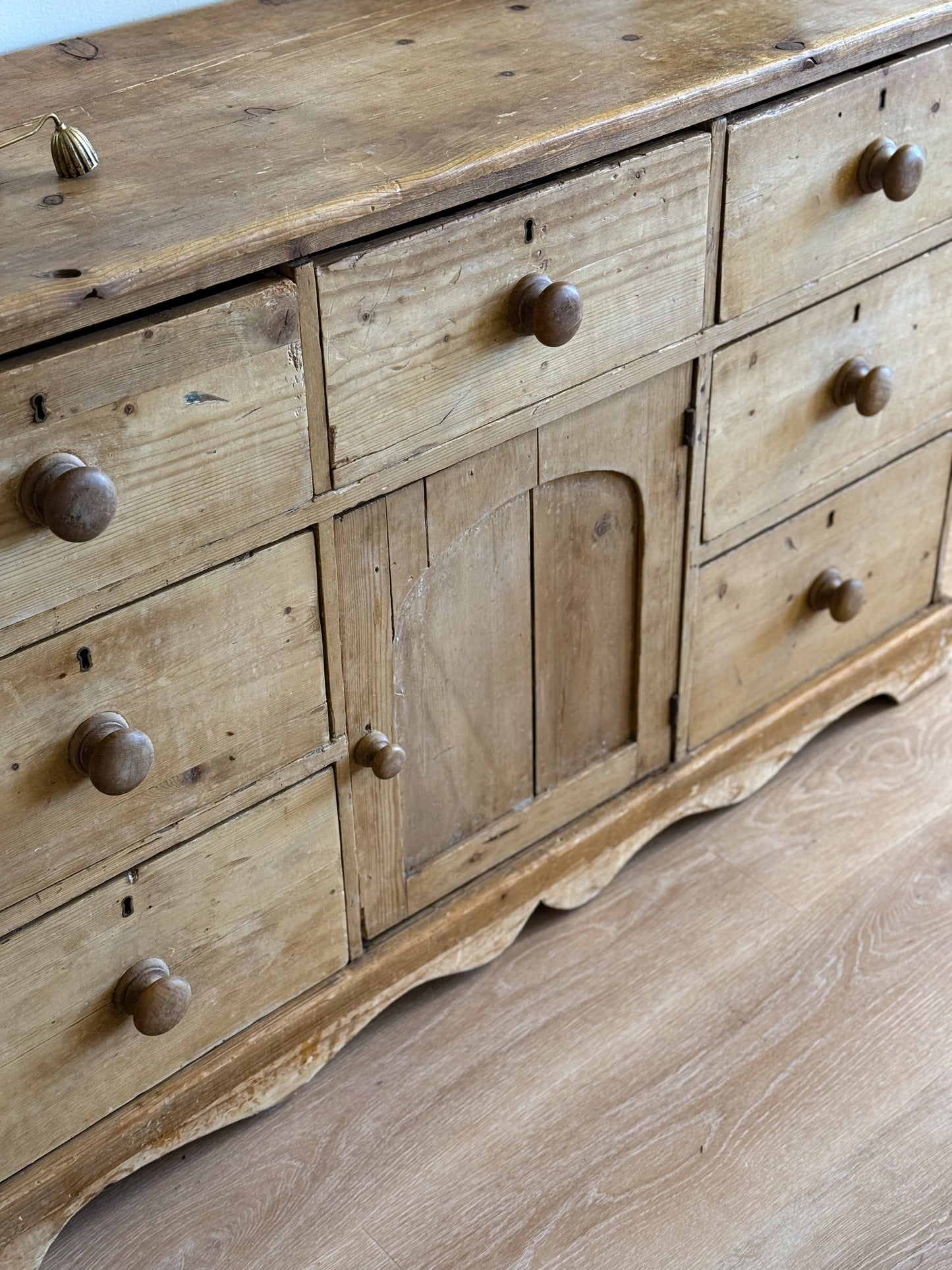 Antique 19th Century English Pine Sideboard