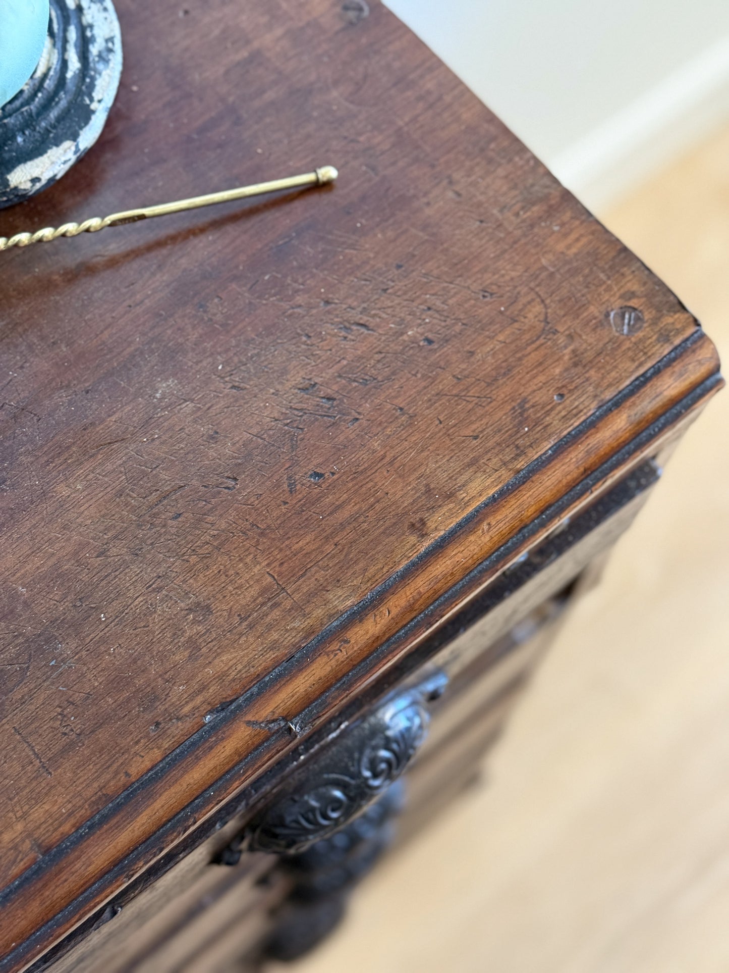 Antique 16 Drawer Flat File Cabinet/Sideboard