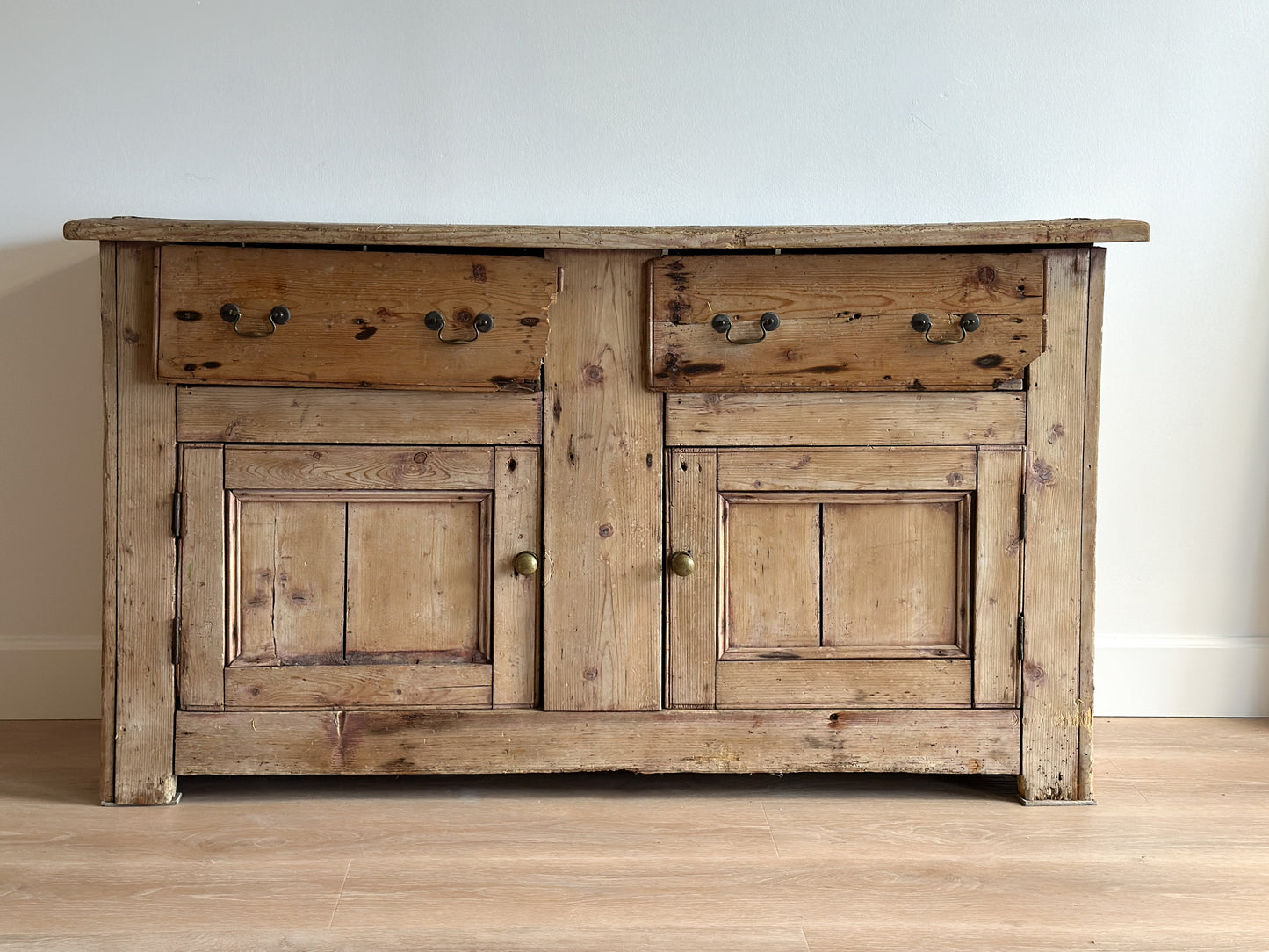 Antique 18th c. English Pine Sideboard