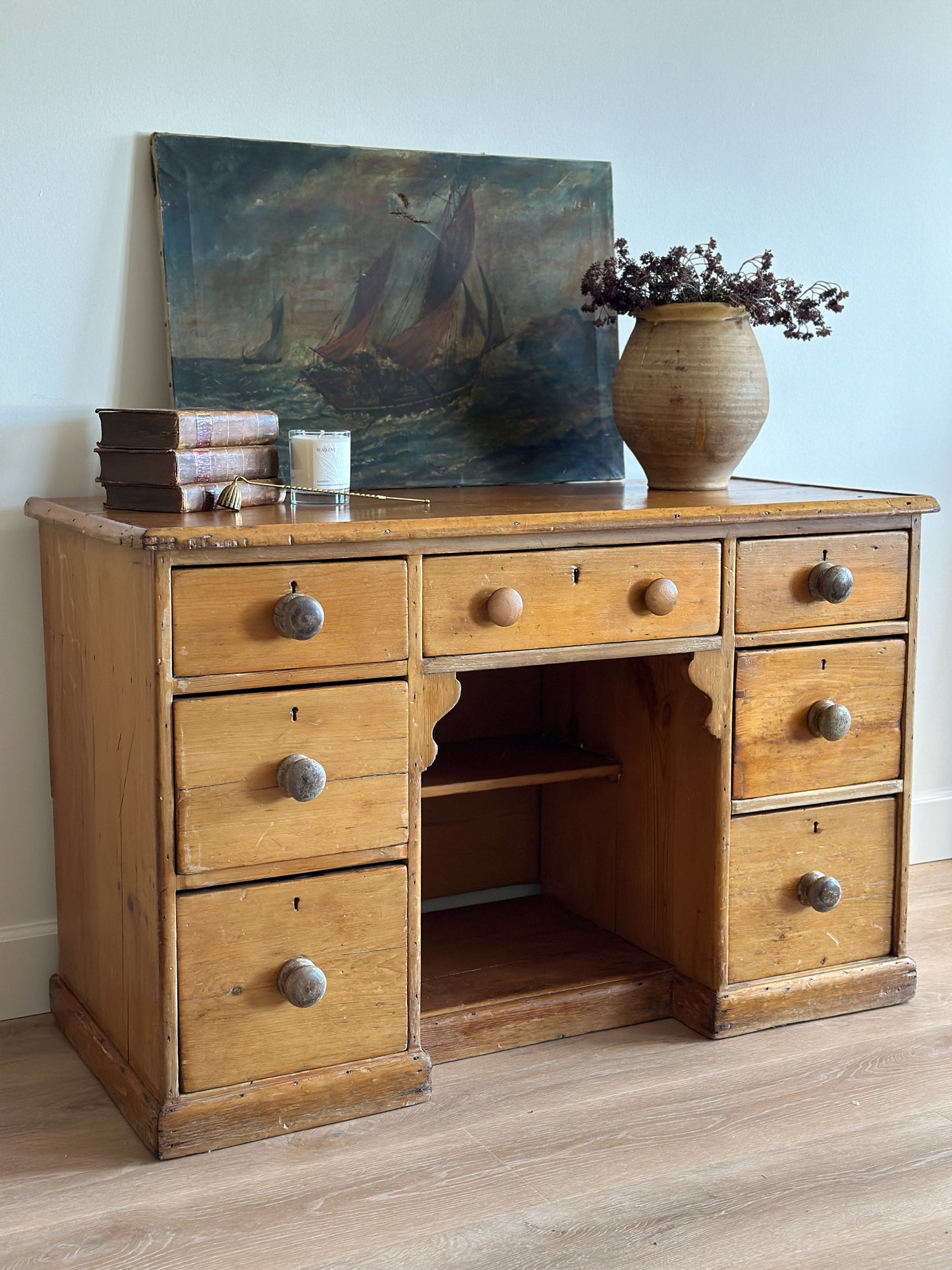 Antique European Pine Desk