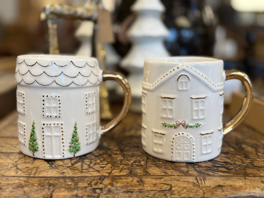 Christmas House Mugs