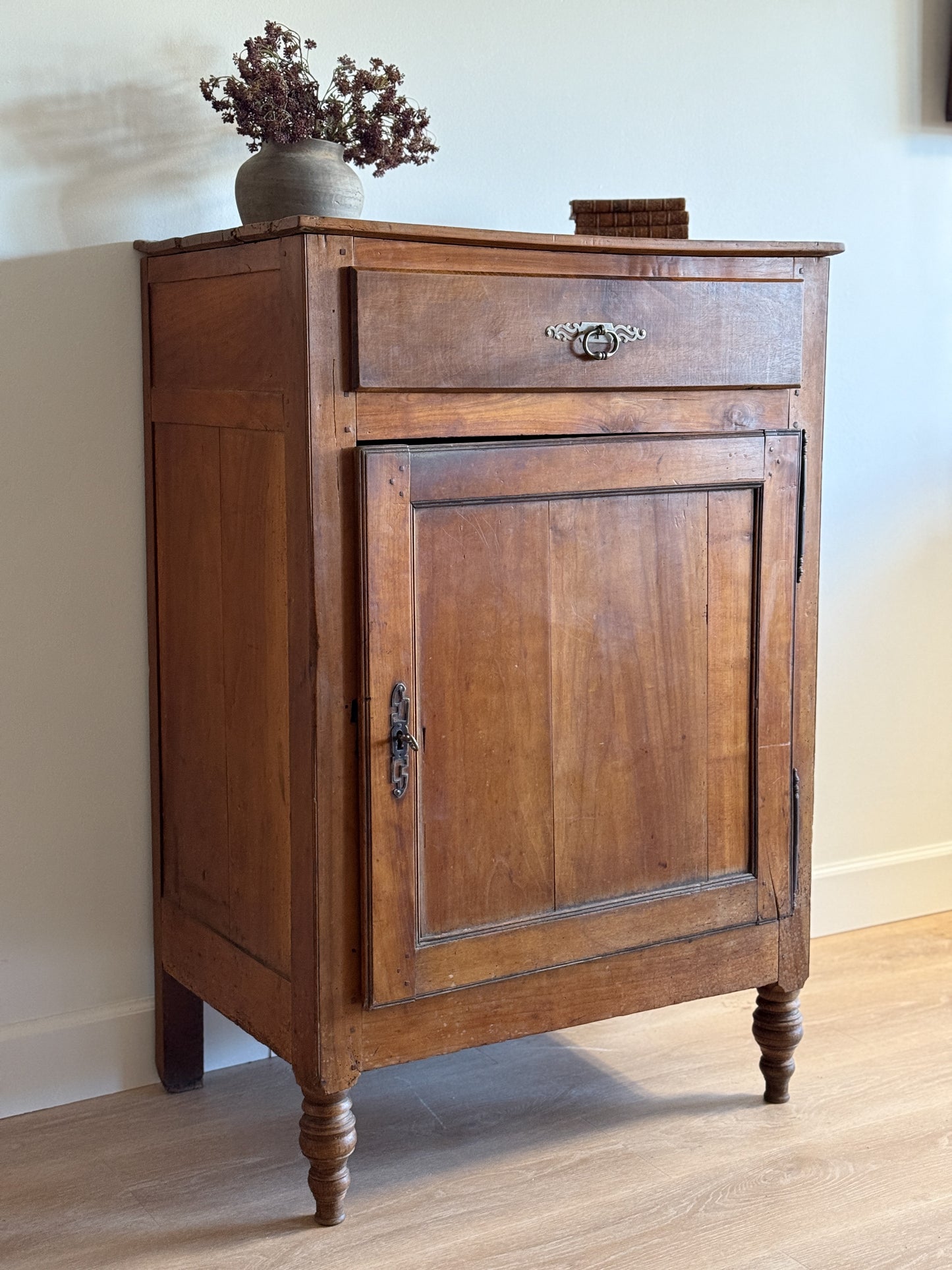 Antique 18th Century French Cherry Tall Cabinet