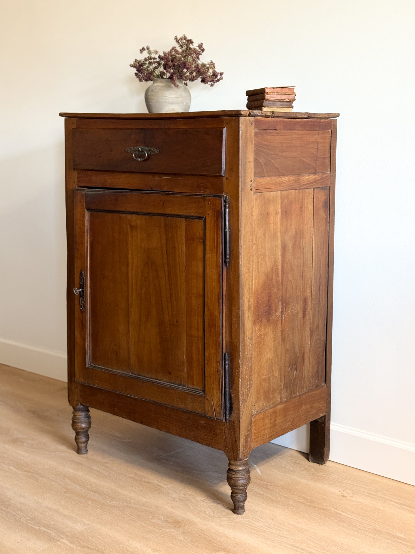 Antique 18th Century French Cherry Tall Cabinet