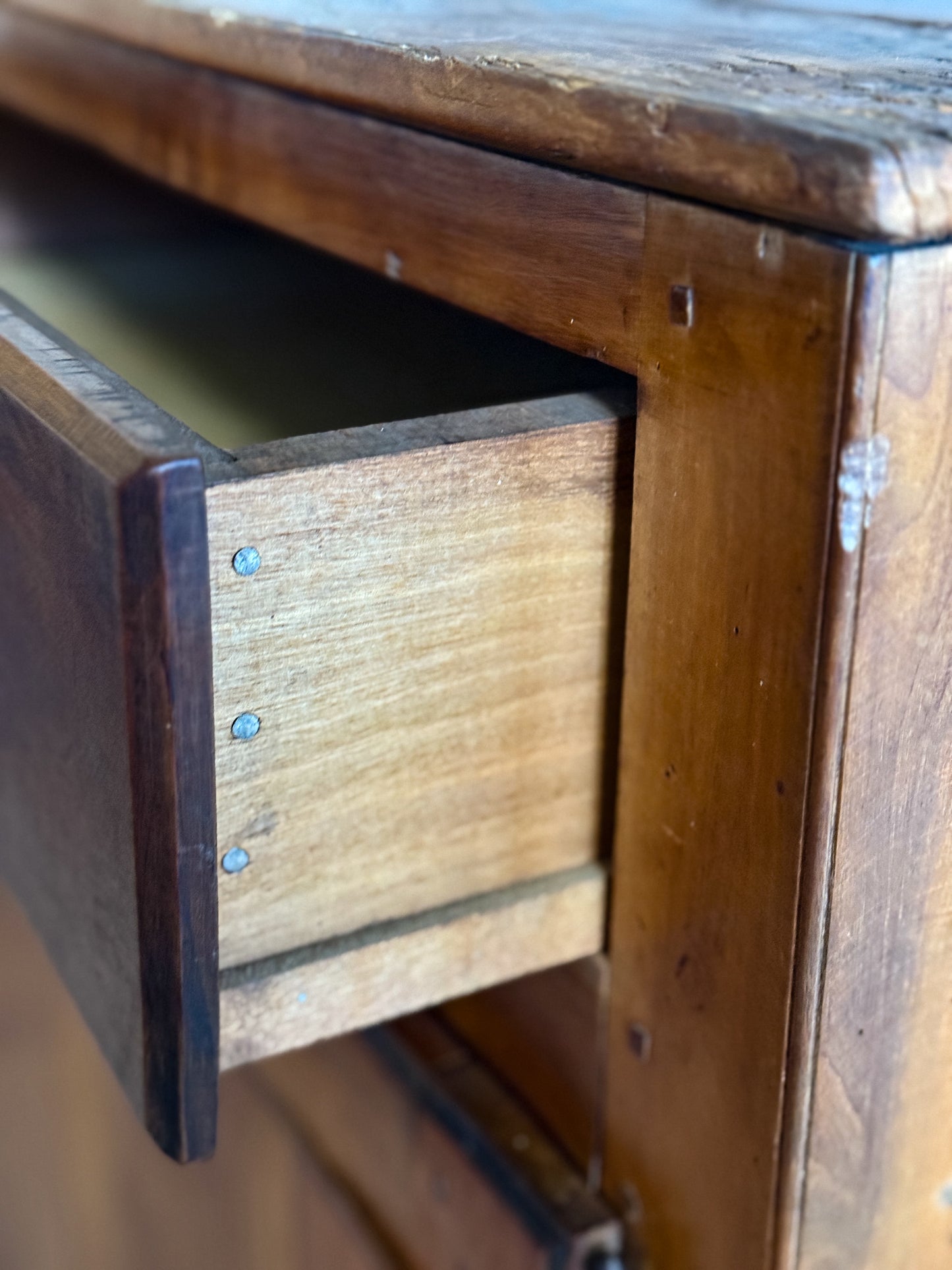 Antique 18th Century French Cherry Tall Cabinet