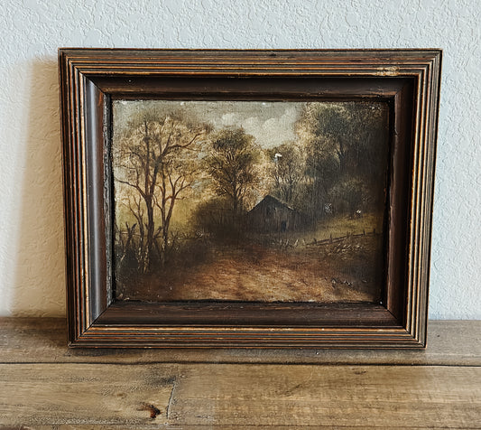 Antique 19th c. Oil Painting, Francis Elizabeth Diehl