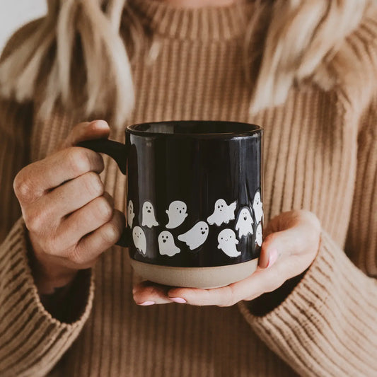 Stoneware Ghost Coffee Mug