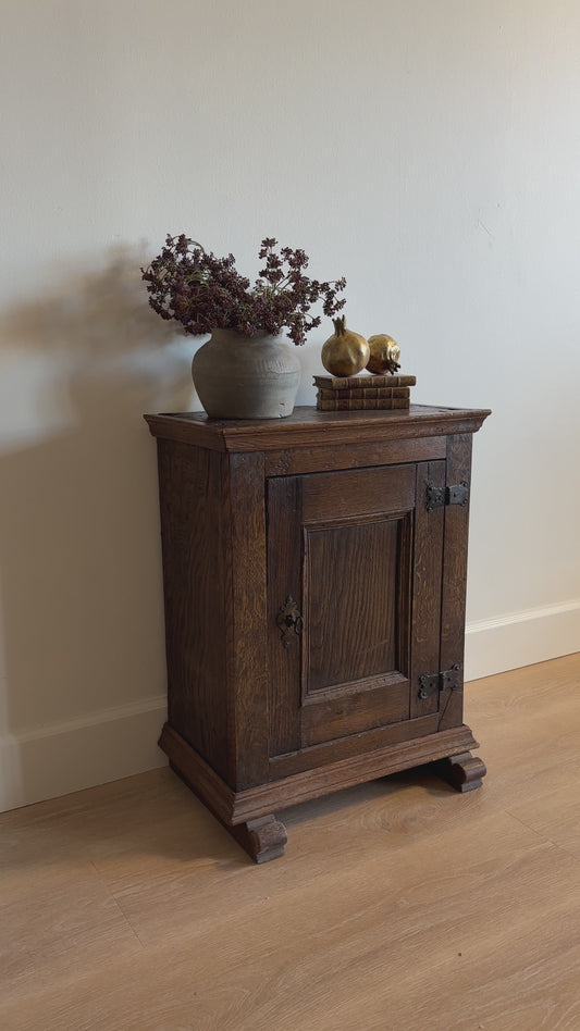 Rare Early 18th Century Antique Dutch Oak Cabinet