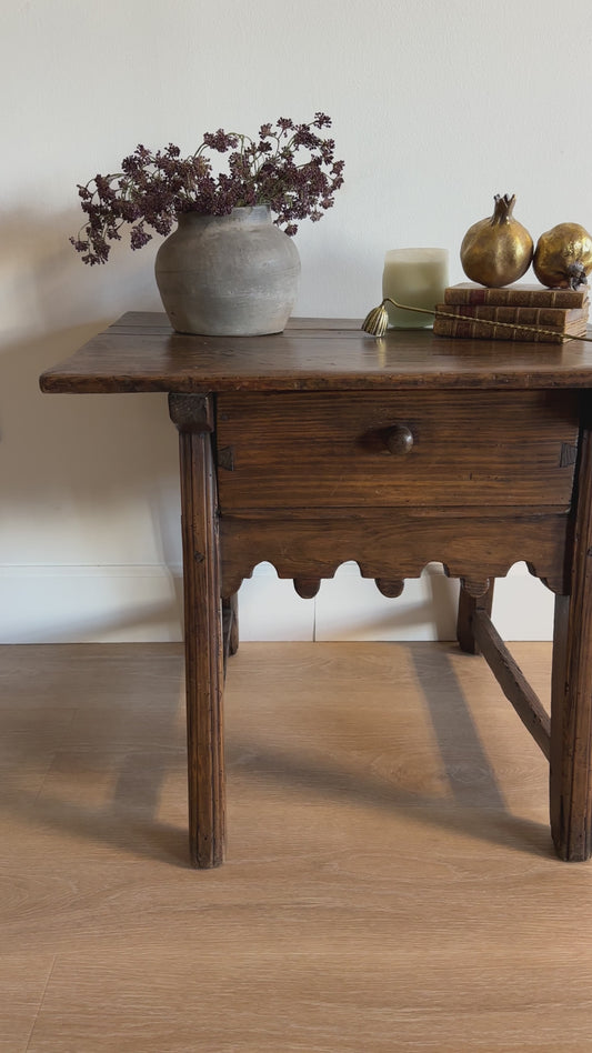 Antique Spanish End Table