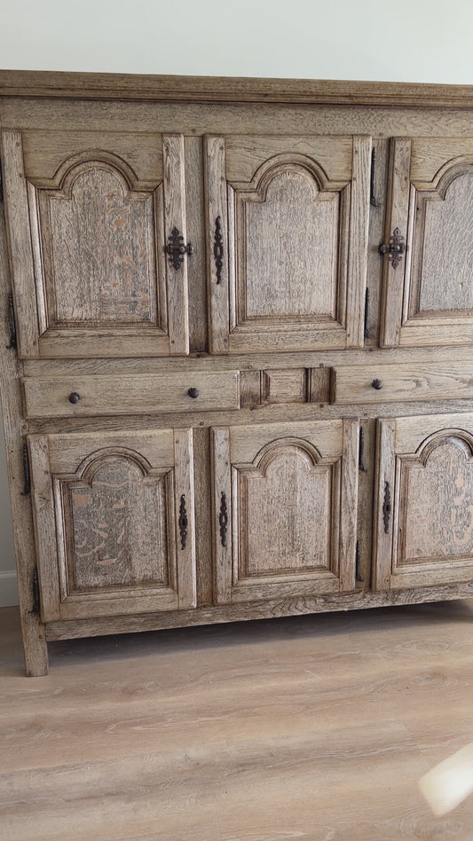 Antique Bleached French Oak Cabinet